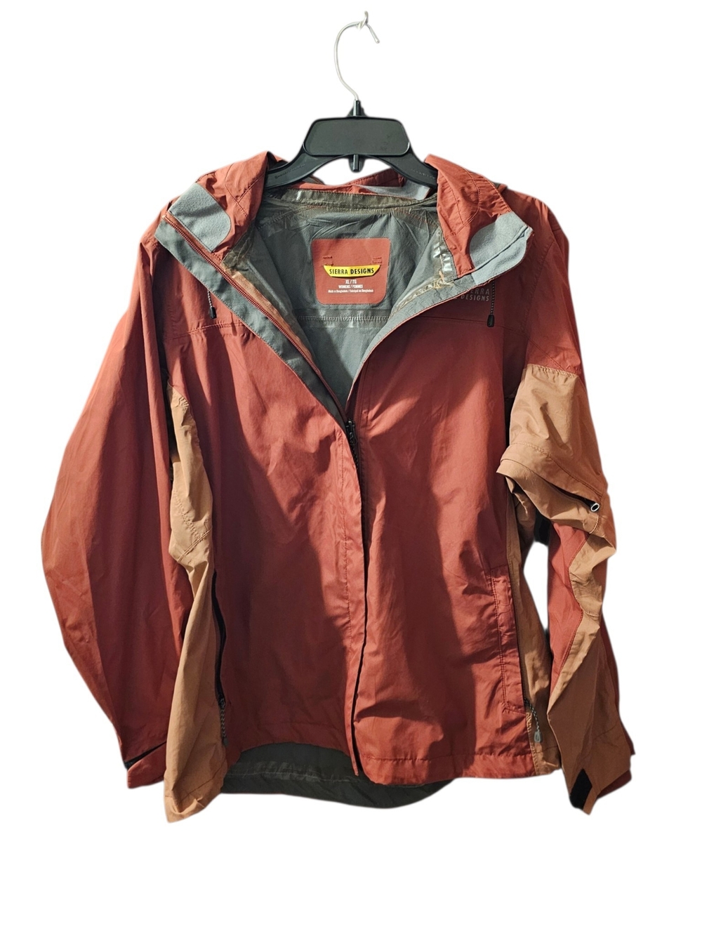⚡️4/$20 Women's Rust Waterproof Hooded Jacket Sierra Designs XL